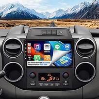OiLiehu 2+64GB Android 13 automobilinis radijas Citroën Berlingo 2015-2018/Peugeot Partner 2008-2019 - 9 colių IPS jutiklinis ekranas, belaidis CarPlay ir Android Car, GPS, neprisijungusi navigacija, atbulinės eigos kamera, SWC