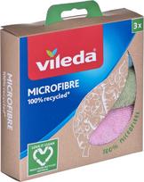 Vileda Cleaning Cloth Vileda Microfibre 100% Recycled 3 pcs.
