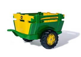 Rolly Toys John Deere priekaba rollyTrailer Farm su atidaromais bortais