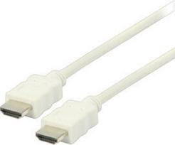 Skaudus HDMI 1.4 A antgalis - purkštukas plastikiniame maišelyje baltas 2,00 m