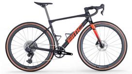Gravel dviratis BMC Kaius 01 FOUR Rival AXS Juoda/Neoninė raudona (2026 m.) – 58, 58
