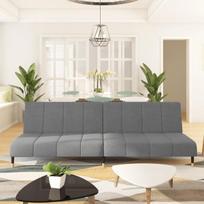 Dvivietė sofa-lova，Poilsio sofa, šviesiai pilkos spalvos, aksomas CFE61545