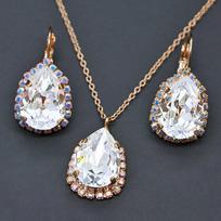Papuošalų rinkinys moterims DiamondSky „Celestial Drop III“ su Swarovski kristalais
