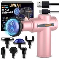 LIVMAN BX-750-H su karšto ir šalto masažo terapija, 6 greičio režimais ir 6 keičiamomis galvutėmis, 1800mAh, 25W