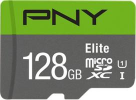 Atminties kortelė PNY Elite Micro SDXC 128GB + Adapteris SD