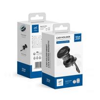 Magnetinis automobilinis telefono laikiklis Blue Star Smart Lock Apvalus oro angos juodas