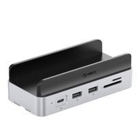 Orico MiniDock 10-in-1 Dokų stotis su SSD kietuoju disku - Sidabrinė