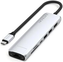Adapteris HUB 7in1 USB C Satechi Slim ST-P7SS sidabrinis