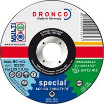 Pjovimo diskas DRONCO ACS 46/ ACS 60 T MULTI T41 (115 x 1,2 x 22,23 mm)