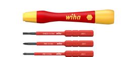 Atsuktuvas su antgaliais Wiha PicoFinish® slimVario® electric, izoliuotas