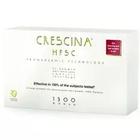 Labo, Crescina, Transdermic HFSC 1300, For Growth Stimulation, Ampoules Treatment Serum, For Scalp, For Women, 10 +10 pcs, 3.5 ml
