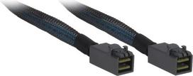 Inter-Tech - Internes SAS-Kabel - SAS 12Gbit/s - 4x Mini SAS HD (SFF-8643) zu 4x Mini SAS HD (SFF-8643) - 1,0m - Schwarz/Blau (88885006)