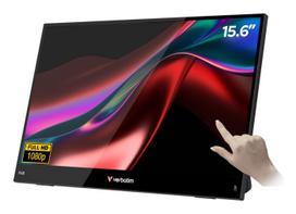 Verbatim PMT-15 Tragbarer Touch-Monitor 39,6 cm (15,6) Full HD 2x USB-C, HDMI Schwarz (32402)