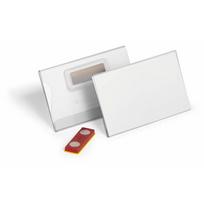 DURABLE Namensschild 54x90 mm mit Magnet verdrehsicher 1 Pg. Ã  25 StÃ¼ck 824419