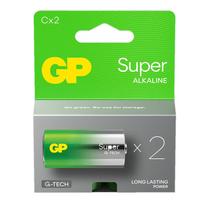 GP Battery LR14 /C GP SUPER ALKALINE BATTERIES, 2-PACK.
