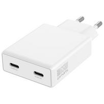 4smarts Charger PDPlug Dual 65W GaN 2xUSB-C white