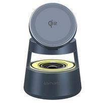 4smarts Aura Sound Qi2 grey charging dock