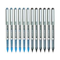 Uni-ball Eye UB157 0.7mm Roller Ball Pen Pack of 12 | Blue & Black Ink for Office, School & Home Use