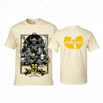 Wu Tang Clan Album Poster Peripherals Printed T Shirt Classic Street Hip Hop Music Fashion Tee Men Women Oversized Harajuku Tops S