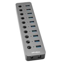 Adapteris USB Type-A 3.0 - 10 x USB 3.0 su jungikliais