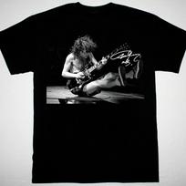 Angus Young AC DC In Concert Men T-shirt Black Cotton All Sizes Unisex T-Shirt S