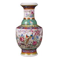Išskirtinė Jingdezhen keramikinė vaza, antikvarinio tipo, stalo puošmena namų dekoravimui ir biuro ekspozicijai, aukštis 25-26 cm 9 brown