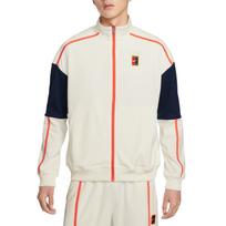 Nike Court Heritage Megztas Fleece Užsegamas Apykaklės Ilgomis Rankovėmis Teniso Marškinėlis Vyriški Viršutiniai Drabužiai FZ6926-133 2XL white