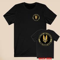 Britų SAS Specialiųjų oro pajėgų vyriški juodi marškinėliai Dydis S-5XL 2 pusių Unisex marškinėliai XXXXL