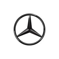 Automobilio lipdukas Mercedes Benz 3D ABS sidabrinis/Juodas 9cm 90mm automobilio galinės bagažinės emblema lipdukas Decals For Mercedes Benz W11 matinė juoda spalva