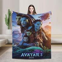2025 m. filmo „Avataras 3“ megztas pledas   Minkštas pliušinis pledas lovai, sofai Asmeninis minkštas šiltas lovatiesė 75x90cm