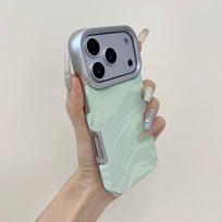 Luxury Electroplated Water Ripple Case for iPhone 17 Air 16 15 14 13 12 11 Pro Max Plus Shockproof Candy Soft Aurora Armor Coque iPhone 15