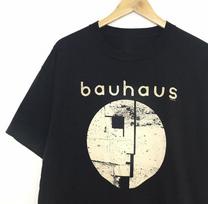 Bauhaus Juosta Vintažinė Trumpomis Rankovėmis Medvilninė Juoda Visų Dydžių S iki 5XL Marškinė AG726 Unisex Marškinė XL