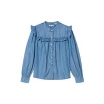 Levis Standard Sweet Cool Džinsinis marškinys su raukiniais moteriški viršutiniai drabužiai A8688-0021 XS