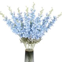 2 vnt. Dirbtinės Delphinium gėlės 85 cm Netikros gėlės Puokštė Larkspur kotas Namų kambario Dekoravimui Sodo Lauko Vestuvių Dekoravimui 85cm-2Pcs šviesiai mėlyna spalva