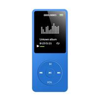 MP3/MP4 grotuvas 64GB muzikos grotuvas 1,8  ekranas, nešiojamas MP3 muzikos grotuvas su FM radijo balsu šviesiai mėlyna spalva
