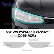 „Volkswagen Passat B8“ 2015 2016 2017 2018 m. modeliui – TPU skaidri dūminė priekinių žibintų plėvelė, apsauganti nuo įbrėžimų clear headlight