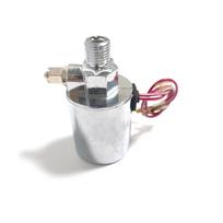 1/4  NPT 12V/24V Universalus elektrinis oro vožtuvas (Solenoidas) 1/4  išorinio skersmens žarnai 200 PSI traukinio/oro signalui juoda