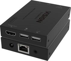 AV Vision HDMI per IP imtuvas tik imtuvas Siųstuvas turi būti perkamas atskirai Siunčia HDMI 1:1 arba 1:n Perduoda USB 1.1 Plug-and-Play IR perdavimas Jei yra tik vienas imtuvas, galite jį prijungti tiesiogiai prie | TC-HDMIIPRX/3 | 6862534000000