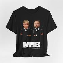 Donaldas Trumpas & JD Vance Juodieji vyrai Juokingas humoristinis marškinėlis Unisex marškinėlis XXXL