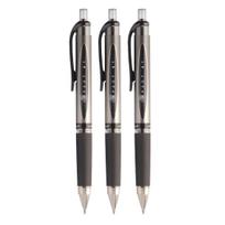Uni-ball Gel Impact RT UMN-152S 1.0mm Retractable Rollerball Pen Black Ink Pack of 3 for Office Home & School