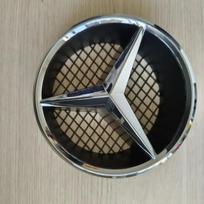 18,5 cm tuščiavidurio stiliaus automobilio priekinių grotelių emblema W204 su pagrindu Mercedes Benz C KLASĖS W204 GLK W204 B W245 VITO W447 W463 V V260 juoda