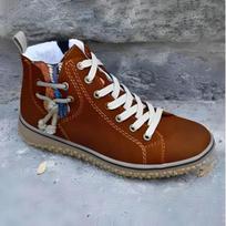 Moteriški Ankle Boots Aukštos Kokybės Oda Laisvalaikio Batai Žieminiai Plush Šilti Medvilniniai Batai Moterims Neslystantys Aukšti Sportiniai Ankle Boots 35 tamsiai ruda spalva
