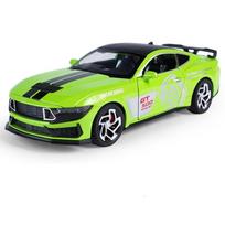 1/32 Ford Mustang Shelby GT500 Alloy Sports Car Model Diecast Metal Toy Racing Car Vehicle Model Simulation Sound and Light Kids Gift oranžinė