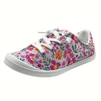 Spausdinti Slip-On sportbačiai - Lengvi, patogūs audinio sportbačiai su TPR padu, apvaliu pirštu, universalus visų sezonų dizainas laisvalaikiui arba elegantiškam įvykiui Size 36 įvairiaspalvis