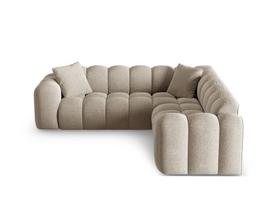 L formos minkštas kampas Micadoni Home Treno, Dark Beige