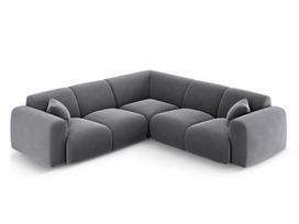 L formos minkštas kampas Micadoni Home Nolio, Dark Grey