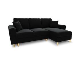 Minkštas kampas su miegojimo funkcija Micadoni Home Kyoto, Black