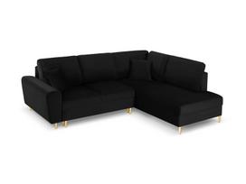 Minkštas kampas su miegojimo funkcija Micadoni Home Kyoto, Black