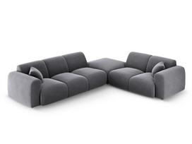 U formos minkštas kampas Micadoni Home Nolio, Dark Grey