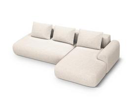 Minkštas kampas su miegojimo funkcija Micadoni Home Calma, Light Beige